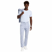 Alfani Mens Slim fit Dress Pants 33 / 32 Light Blue Plaid