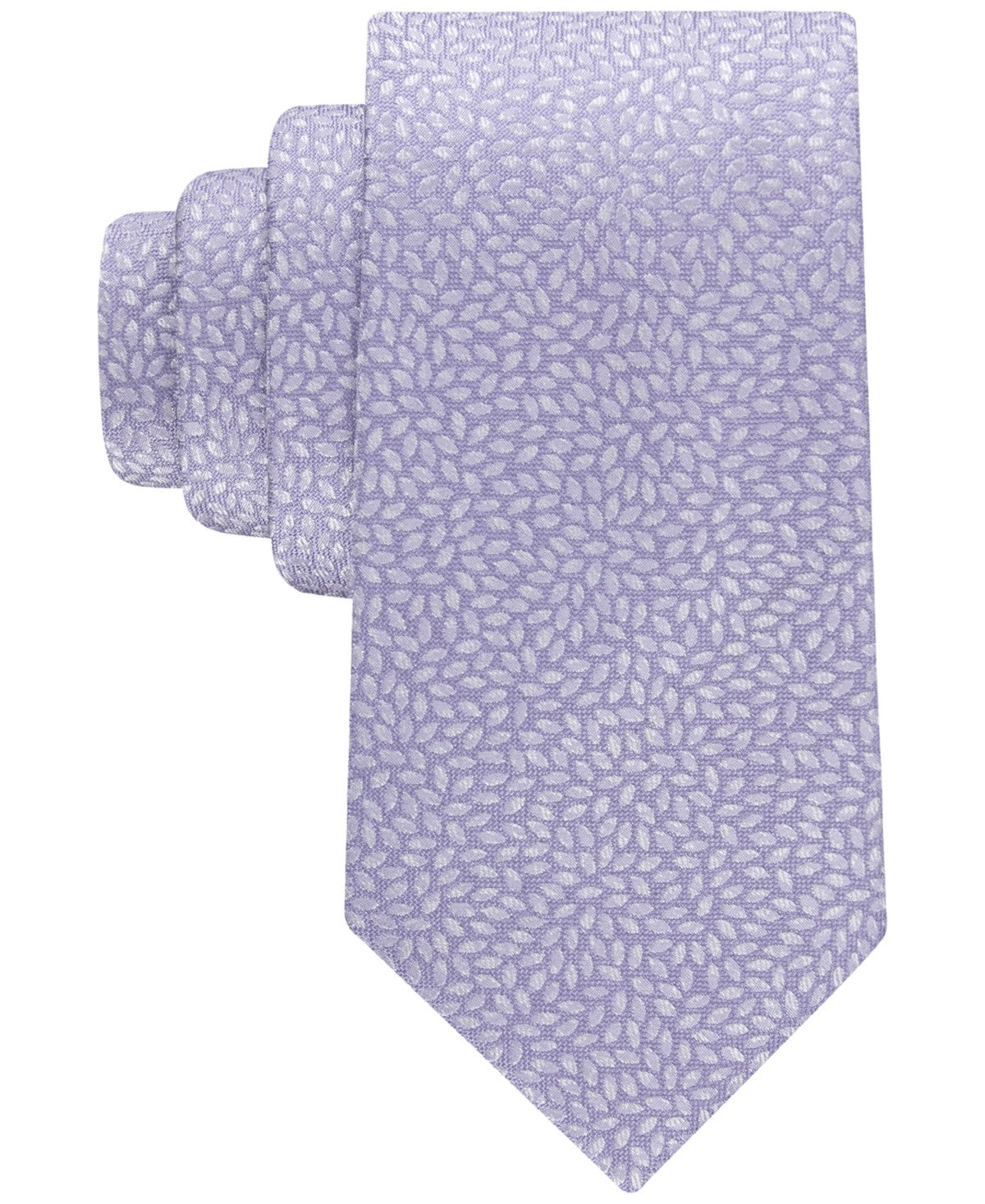 Calvin Klein Mens Bonnie Floral Neck Tie Purple Lilac