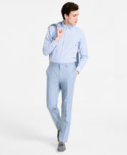 Hugo Boss Mens Modern fit Wool Dress Pants 42 / 32 Light Blue Solid