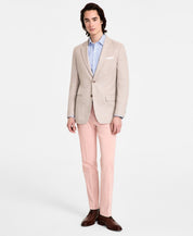 Tommy Hilfiger Mens Modern fit Sport Coat Blazer 42 S Beige Solid