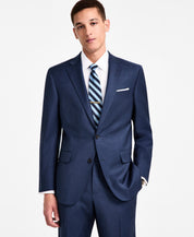 Brooks Brothers Mens Classic fit Suit Jacket Blazer 46 R Navy Blue Solid Stretch