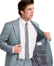 Calvin Klein Mens Slim fit Wool Suit Jacket Blazer 44 S Sage Green Solid