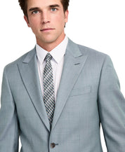 Calvin Klein Mens Slim fit Suit Jacket Blazer 46 L Green Solid Wool