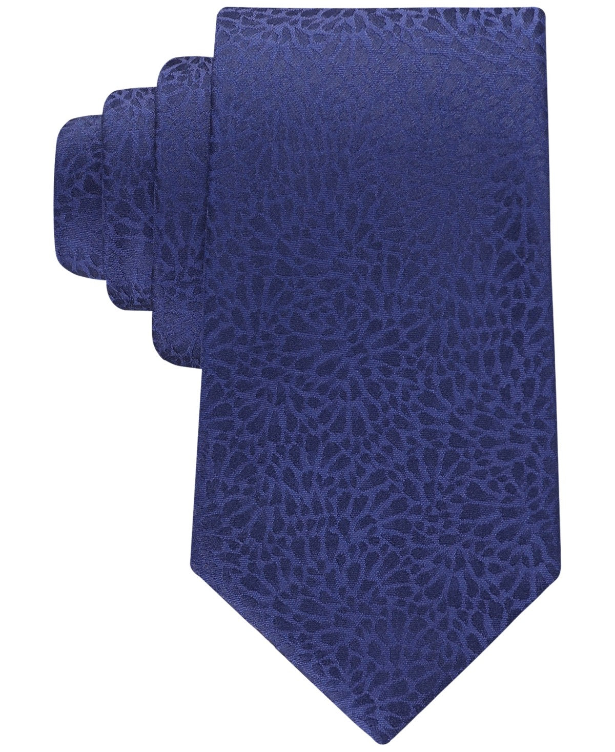 Calvin Klein Mens Ramble Floral Neck Tie Blue Navy