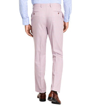 Tayion Mens Regular fit Dress Pants 44 / 32 Pink Windowpane