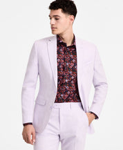 Bar Iii Mens Slim fit Suit Jacket Blazer 38 L Lilac Purple Solid