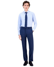 Tallia Mens Classic fit Dress Pants 40 / 32 Navy Blue Weave