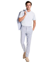 Calvin Klein Mens Skinny fit Dress Pants 32 / 34 Light Blue Striped Linen