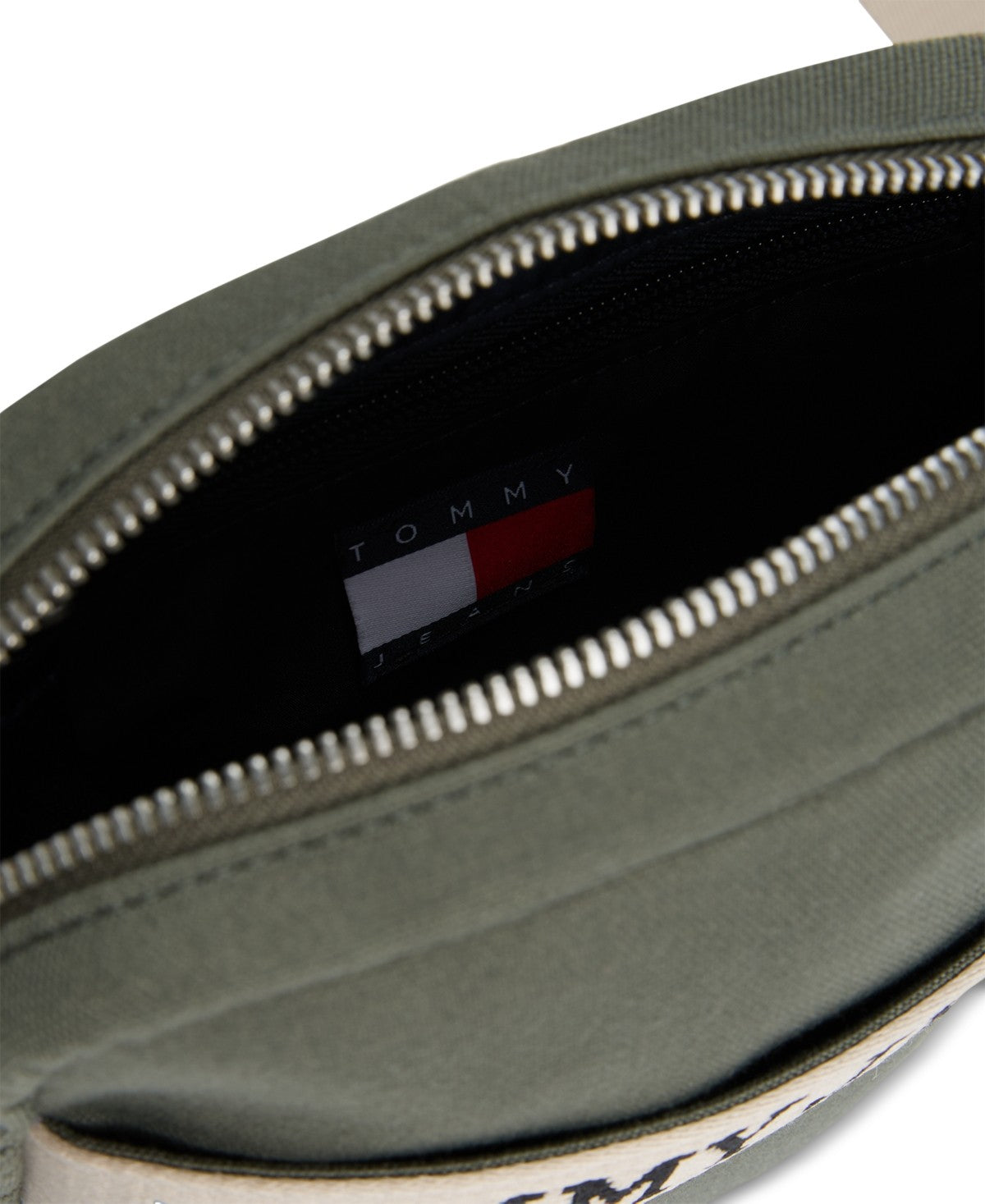 Tommy Hilfiger Mens Tommy Jeans Retro Reporter Bag Pewter Green