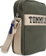 Tommy Hilfiger Mens Tommy Jeans Retro Reporter Bag Pewter Green