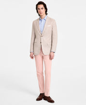 Tommy Hilfiger Mens Modern fit Sport Coat Blazer 46 L Beige Solid