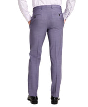 Bar Iii Mens Slim fit Dress 30 / 30 Purple Solid Wool