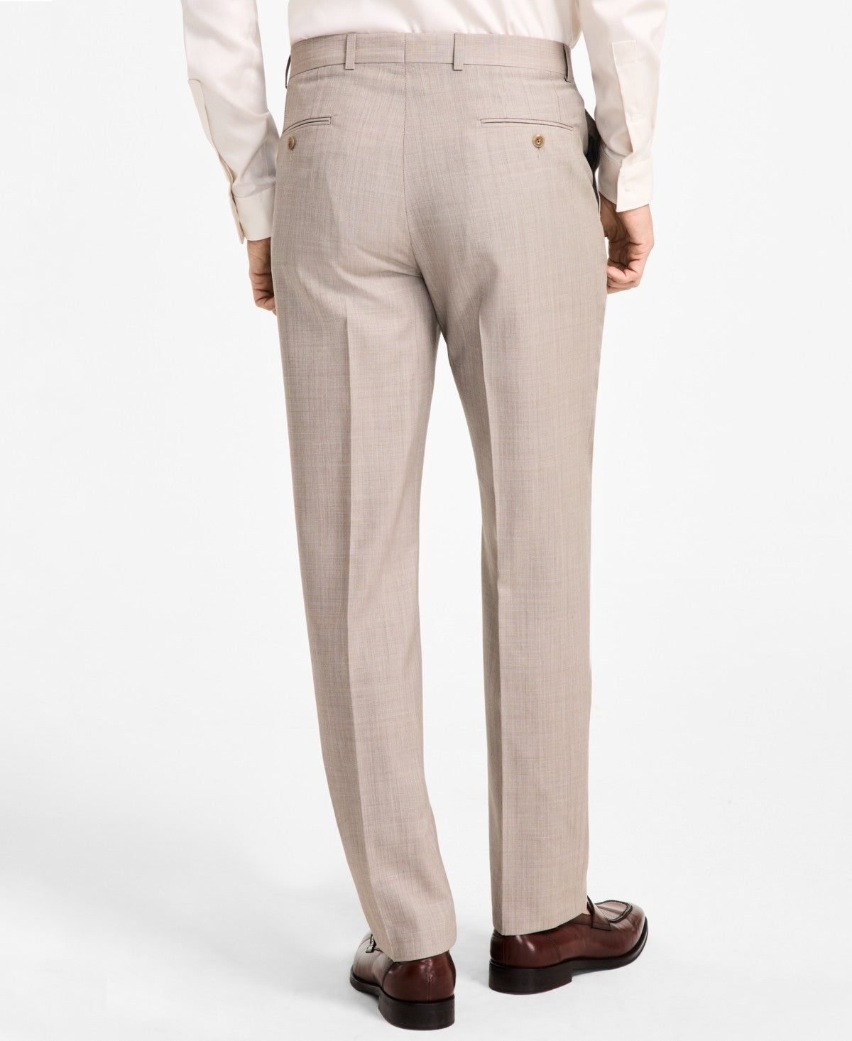 Michael Kors Mens Classic fit Wool Dress Pants 34 / 30 Beige Solid