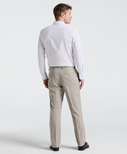 Perry Ellis Portfolio Men's Modern Fit Sharkskin Dress Pants - Dusty Khaki