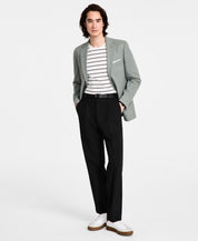 Tommy Hilfiger Mens Modern fit Sport Coat Blazer 44 L Green Linen Stretch Linen