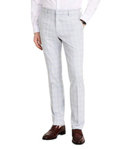 Tommy Hilfiger Mens Modern fit Dress Pants 50 / 30 Light Gray Plaid