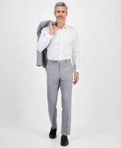 Tallia Mens Classic fit Dress Pants 38 / 32 Light Gray Solid