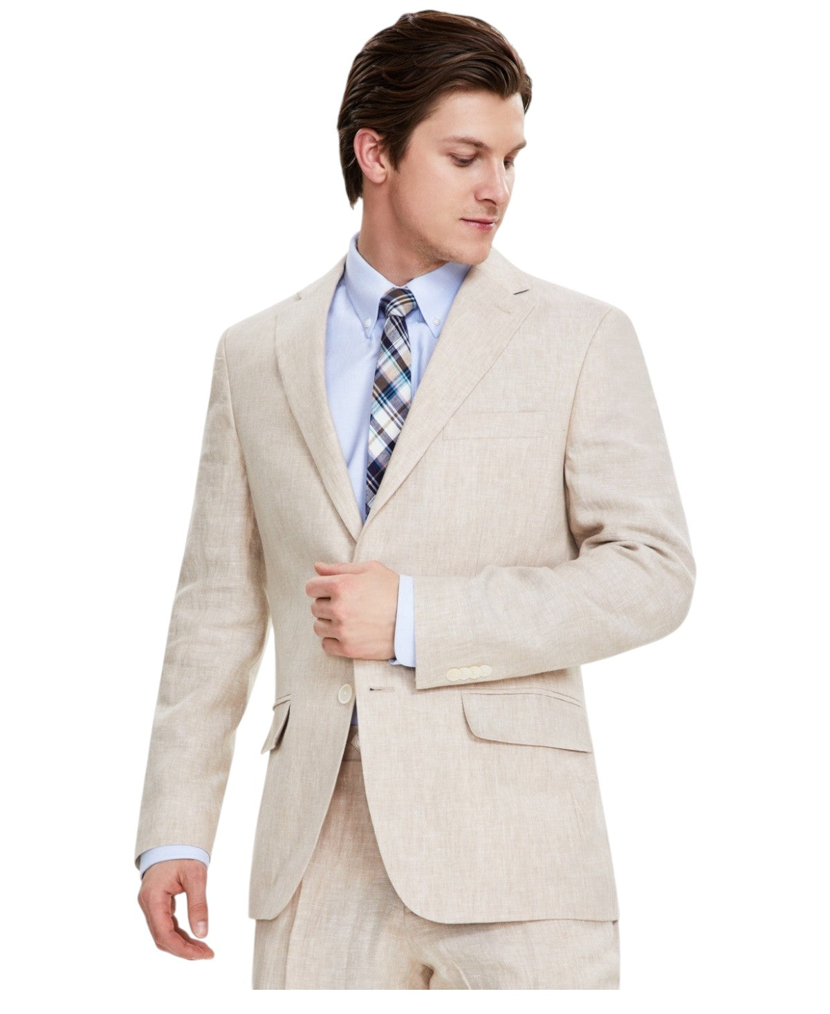 Tommy Hilfiger Mens Modern fit Sport Coat Blazer 50 L Beige Solid