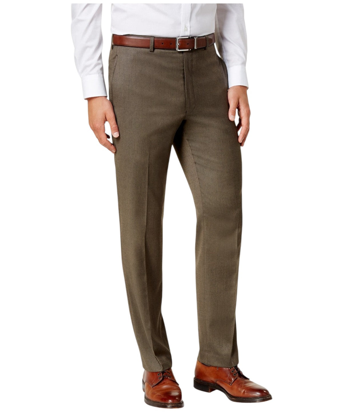 Lauren Ralph Lauren Mens Regular fit Dress Pants 31 / 32 Brown Solid Stretch