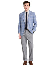 Tommy Hilfiger Mens Modern fit Sport Coat Blazer 44 S Light Blue Plaid