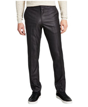 Kenneth Cole Mens Slim fit Dress Pants 34 / 29 Gun Metal Grey Solid Stretch