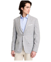 Tommy Hilfiger Mens Modern fit Sport Coat Blazer 38 S Light Grey Plaid Stretch