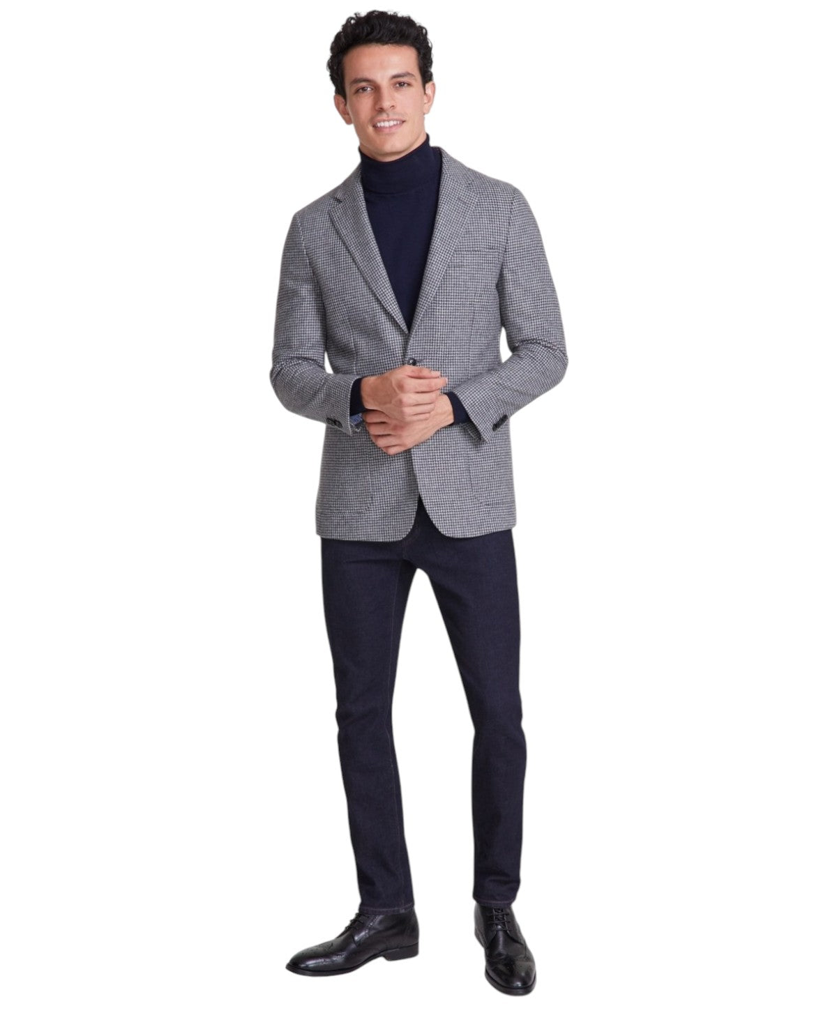 Tommy Hilfiger Mens Modern fit Sport Coat Blazer 36 S Grey Check