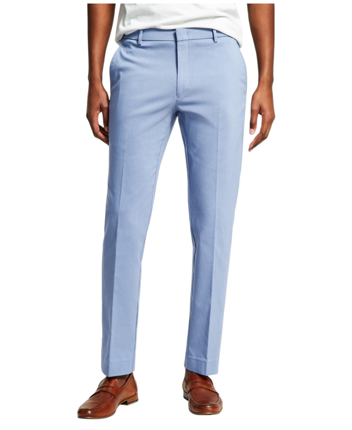 Tommy Hilfiger Mens Modern fit Dress Pants 40 / 32 Light Blue Solid