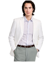 Tommy Hilfiger Mens Modern fit Linen Cotton Sport Coat Blazer 40 R White Solid