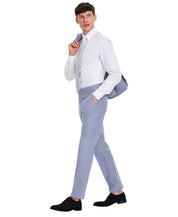 Tommy Hilfiger Mens Modern fit Dress Pants 36 / 30 Blue Solid Stretch