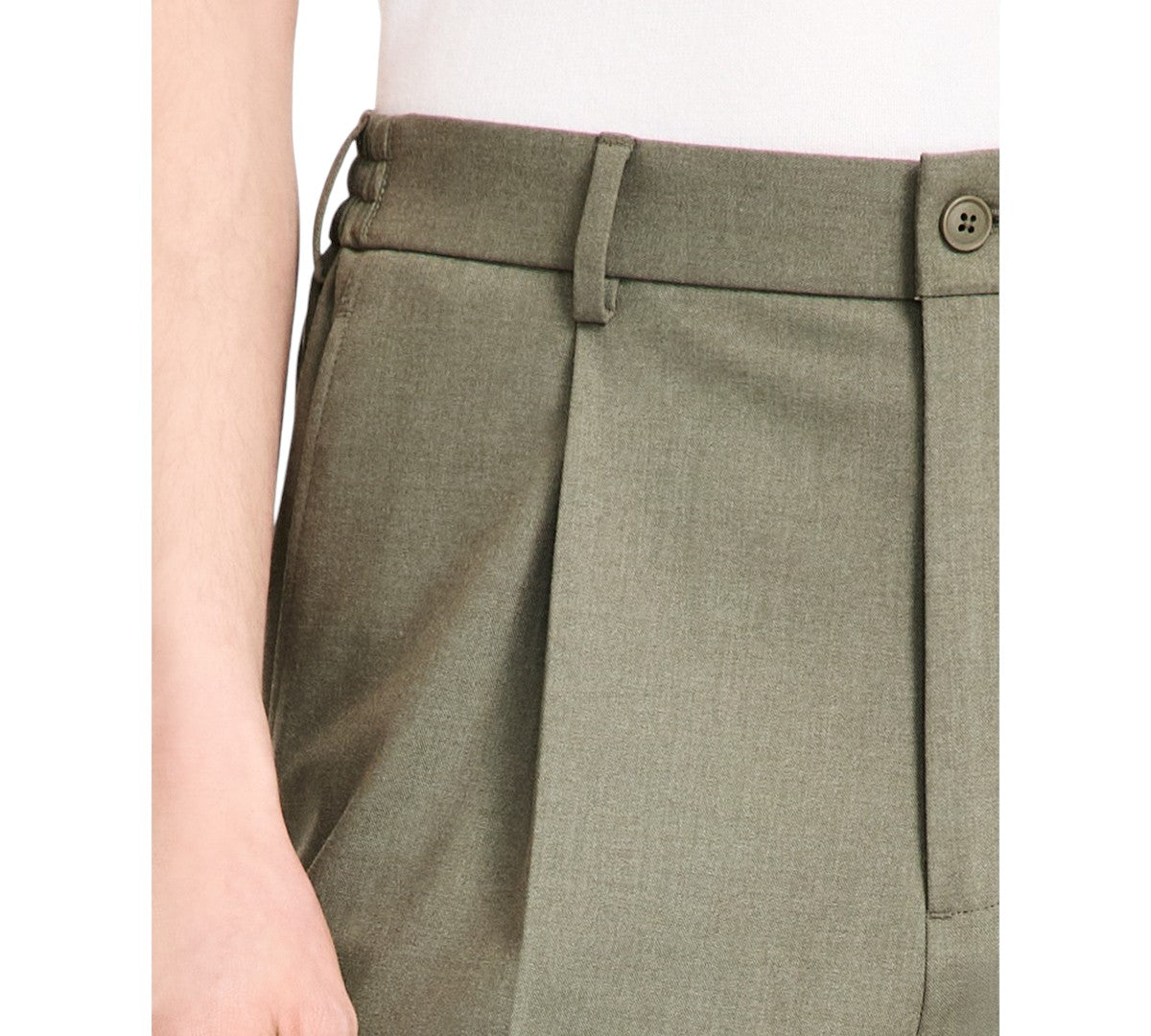 Tommy Hilfiger Mens Modern fit Dress Pants 33 / 32 Olive Green Solid