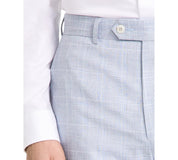 Michael Kors Mens Classic fit Dress Pants 33 / 32 Light Blue Plaid