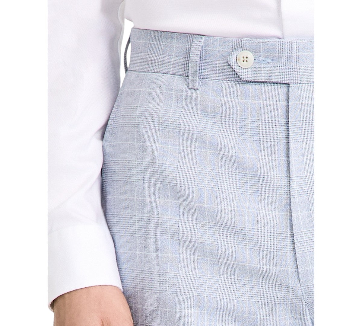 Michael Kors Mens Classic fit Dress Pants 33 / 30 Blue Plaid
