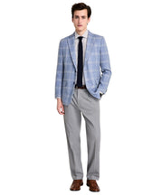 Tommy Hilfiger Mens Modern fit Sport Coat Blazer 40 R Multi Blue Plaid Stretch
