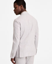 Calvin Klein Mens Slim fit Linen Suit Jacket Blazer 36 S Grey Striped