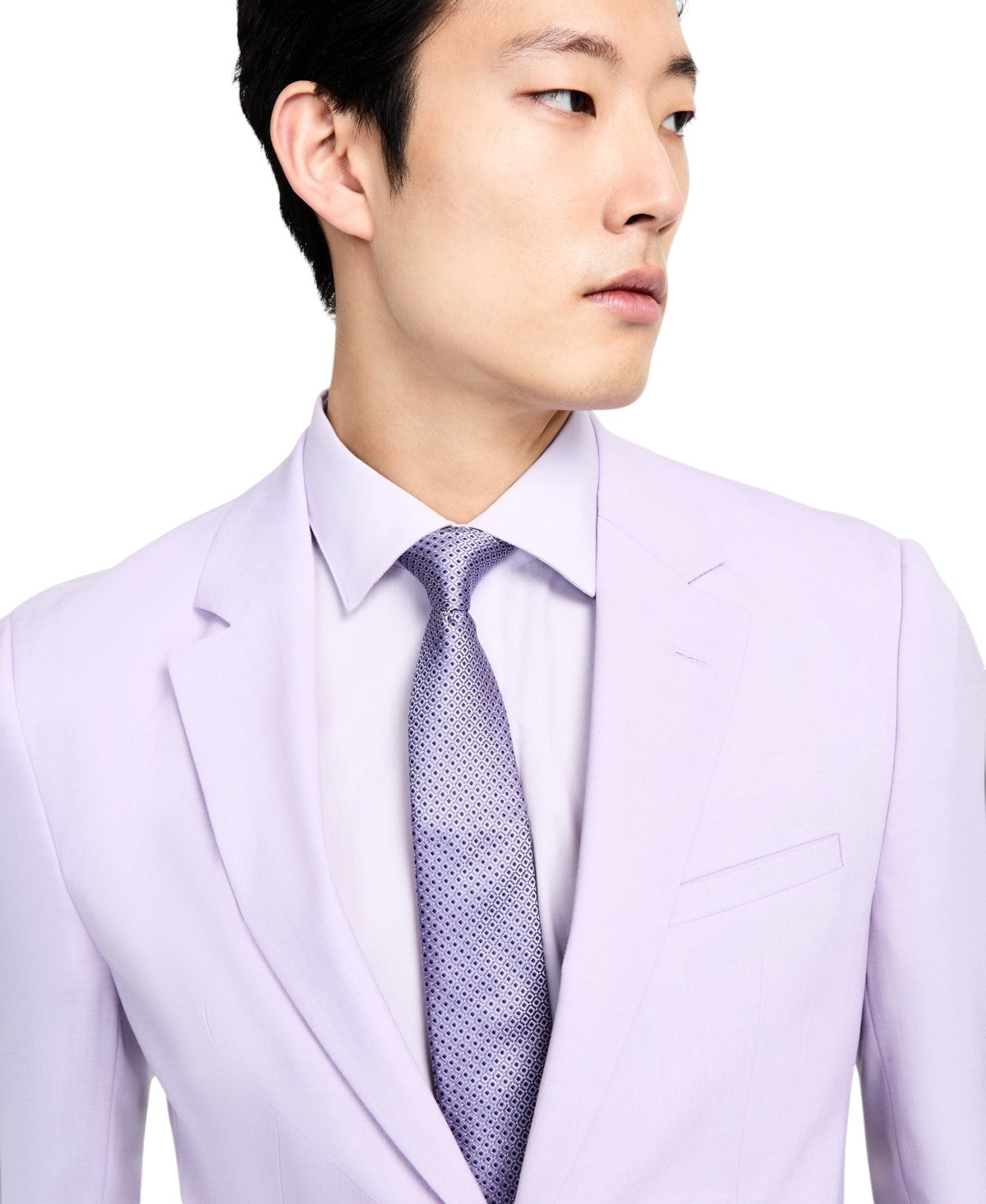 Hugo Boss Mens Modern fit Suit Jacket Blazer 46 R Lavender Purple Solid Stretch