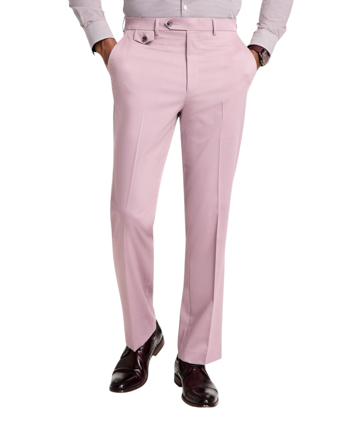 Tayion Mens Regular fit Dress 44 / 30 Purple Solid