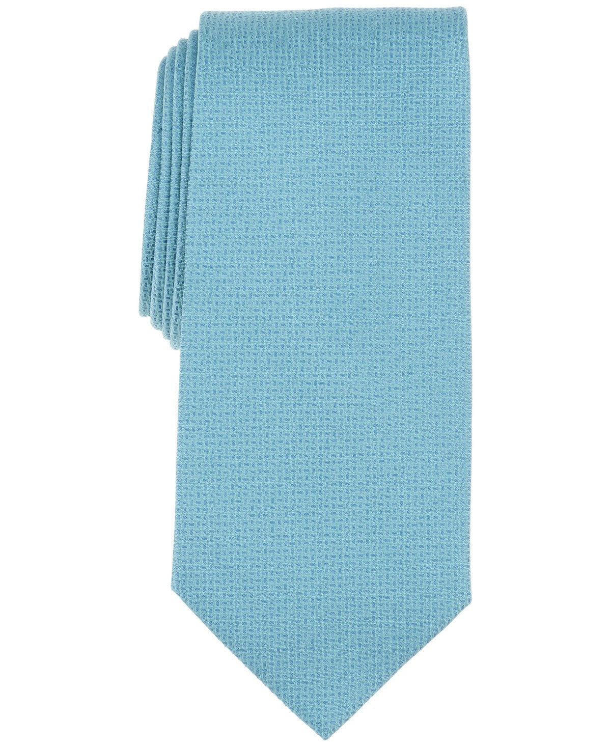 Michael Kors Mens Duncan Solid Neck Tie Blue Aqua