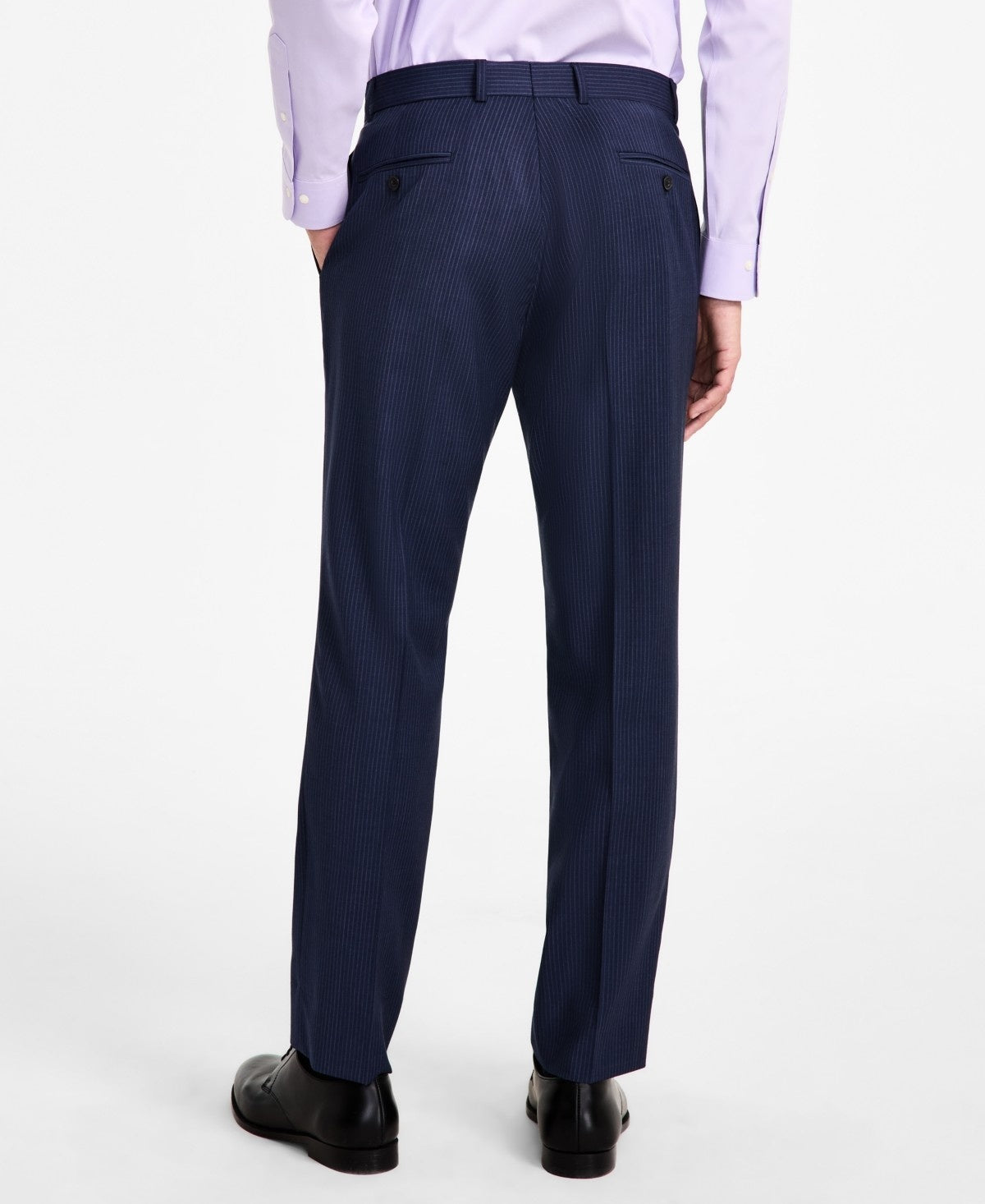 Brooks Brothers Mens Classic fit Wool Dress Pants 38 / 32 Blue Striped
