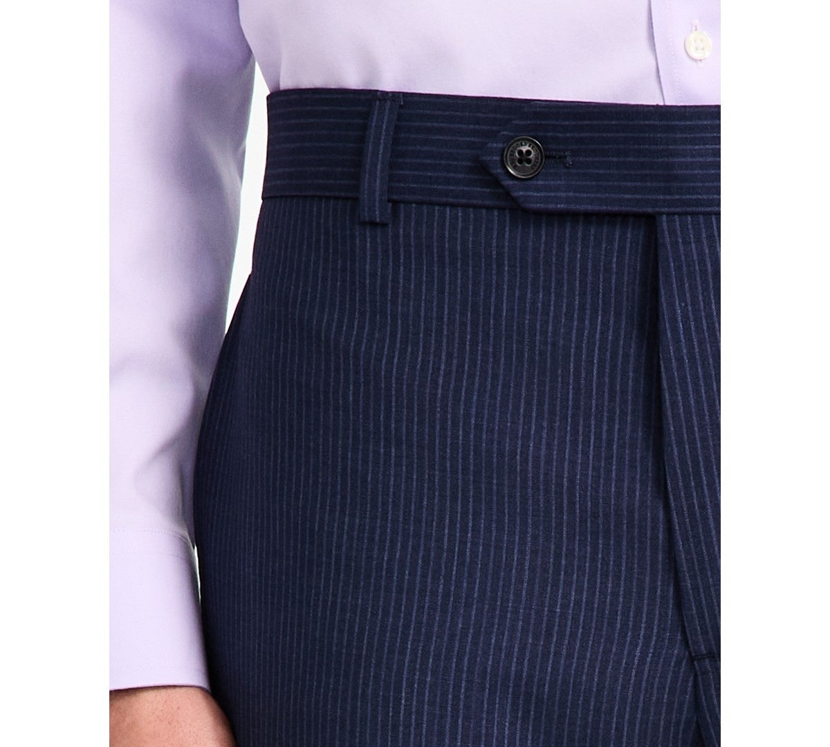 Brooks Brothers Mens Classic fit Wool Dress Pants 38 / 32 Blue Striped
