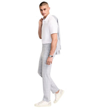 Alfani Mens Slim fit Dress Pants 29 / 30 Light Grey Plaid