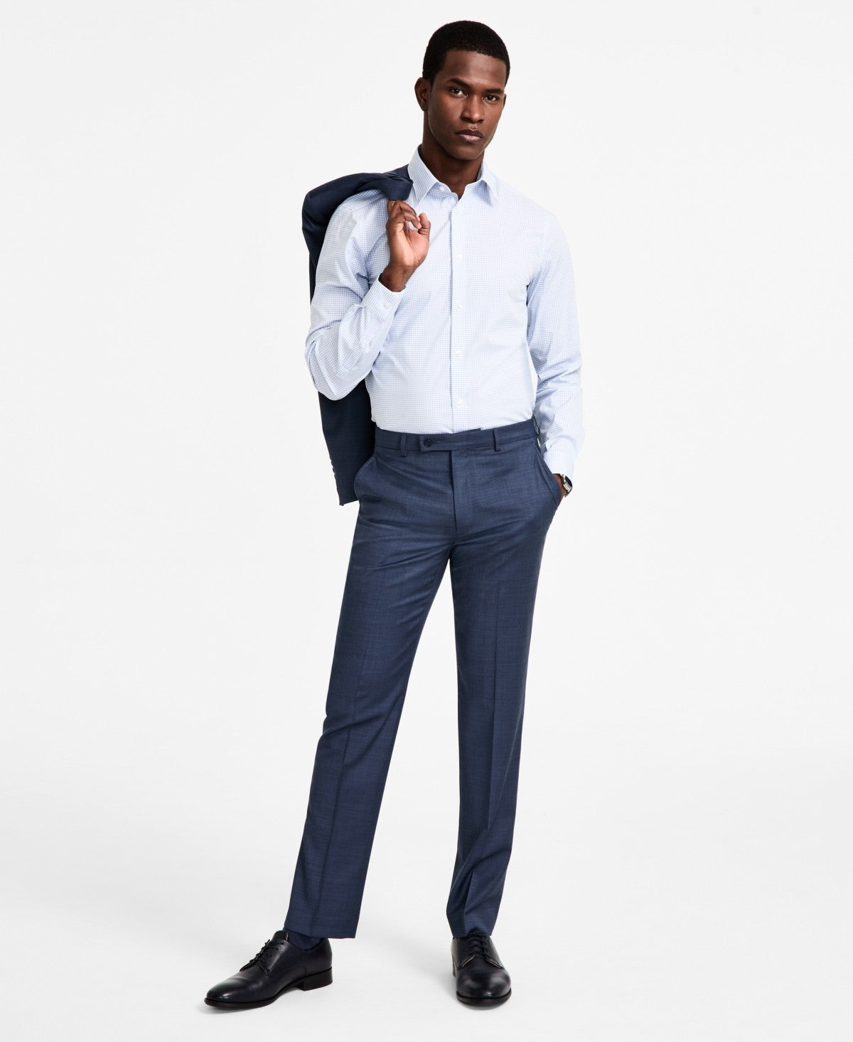 calvin klein men's slim-fit solid dress pants CALVIN KLEIN BLACK SUIT X-FIT SEPARATES PANT – Miltons