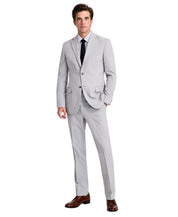 Dkny Mens Modern fit 2 Piece Suit 46 L / 39 Waist Light Grey Solid Stretch