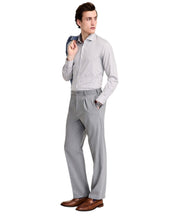 Tommy Hilfiger Mens Relaxed fit Dress Pants 46 / 32 Pleated Mid Grey Solid