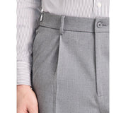 Tommy Hilfiger Mens Relaxed fit Dress Pants 46 / 32 Pleated Mid Grey Solid