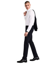 Alfani Mens Slim fit Dress Pants 34 / 32 Navy Blue Striped