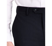 Alfani Mens Slim fit Dress Pants 34 / 32 Navy Blue Striped