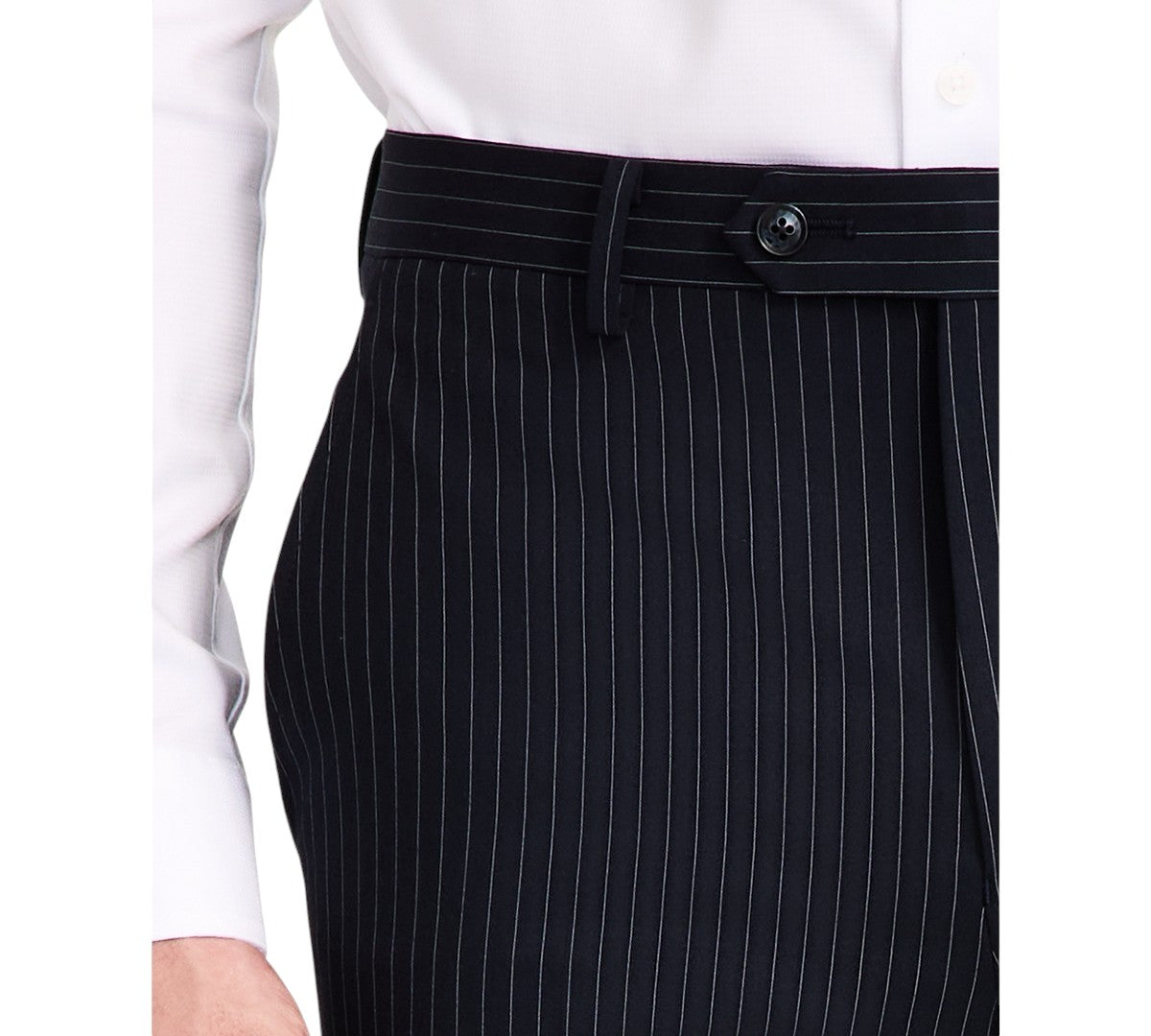 Alfani Mens Slim fit Dress Pants 36 / 30 Navy Blue Striped