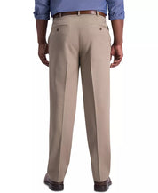 Haggar Mens Classic fit Dress Pants 44 / 29 Medium Khaki Solid