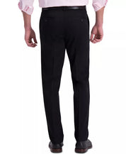 Haggar Mens Straight fit Dress Pants 36 / 29 Black Solid